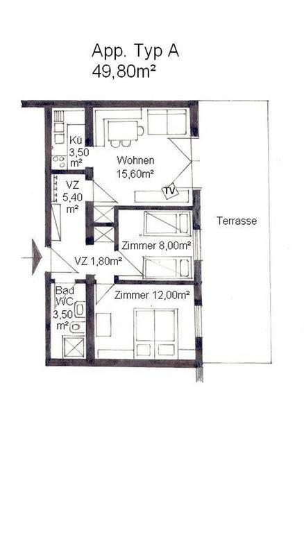 Haus Bergblick Apartment Bad Kleinkirchheim Ruang foto